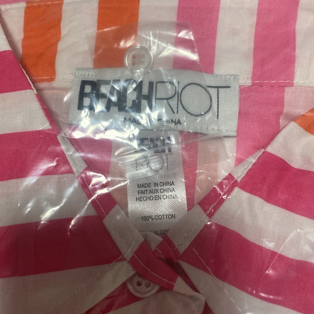 NWT Beach Riot Alexa Top in Sunset Stripes - Picture 8 of 10